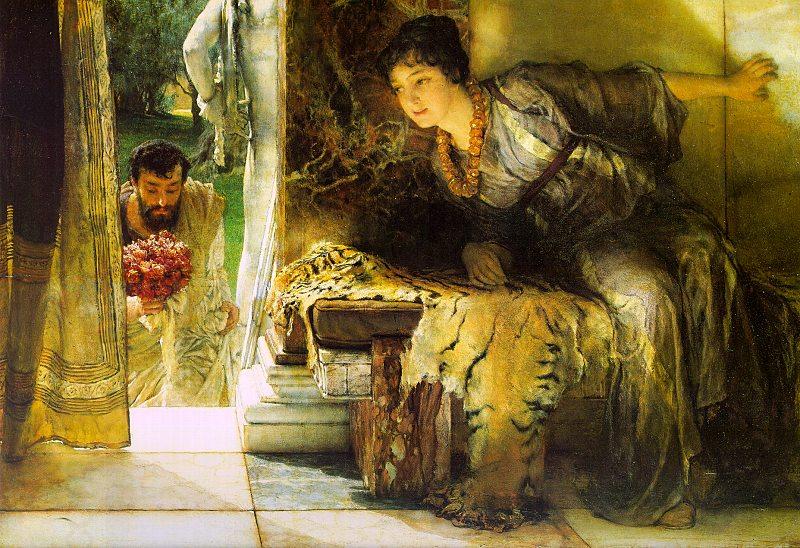 Alma Tadema Welcome Footsteps China oil painting art